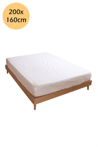 Earthle aardingshoeslaken strak om een tweepersoonsmatras, 200 x 160 x 30 cm